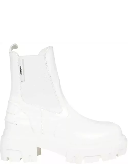 MSGM Leather Ankle Boot