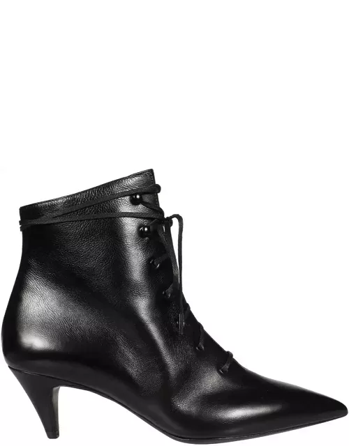 Saint Laurent Leather Ankle Boot