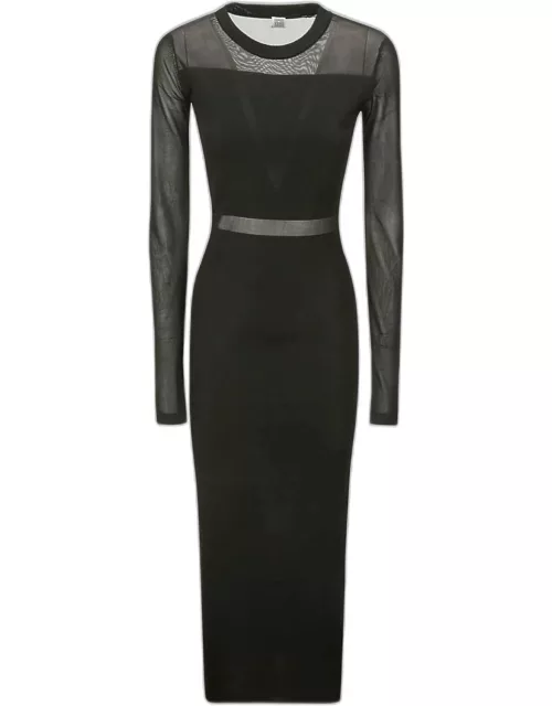 Totême Semi-sheer Knitted Cocktail Dres