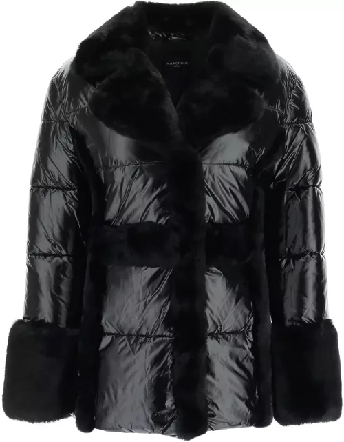 Guess by Marciano Puffer Jacket With Faux Fur Detail