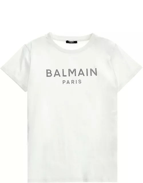 Balmain Rhinestone Logo T-shirt