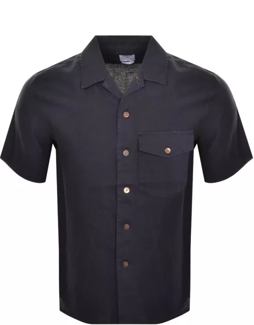 Paul Smith Casual Fit Short Sleeved Shirt Navy