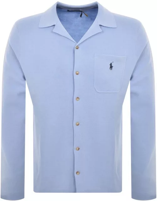 Ralph Lauren Long Sleeve Logo Shirt Blue