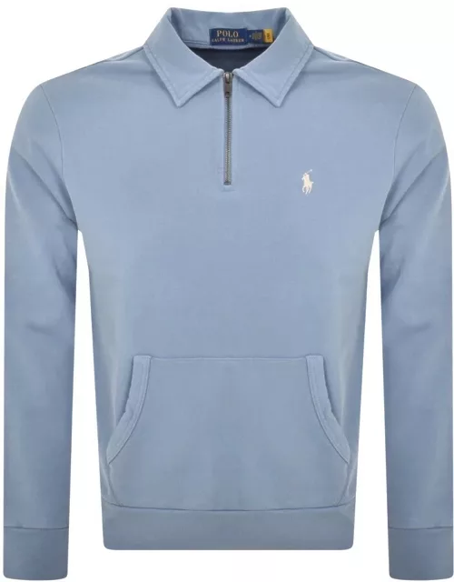 Ralph Lauren Half Zip Sweatshirt Blue