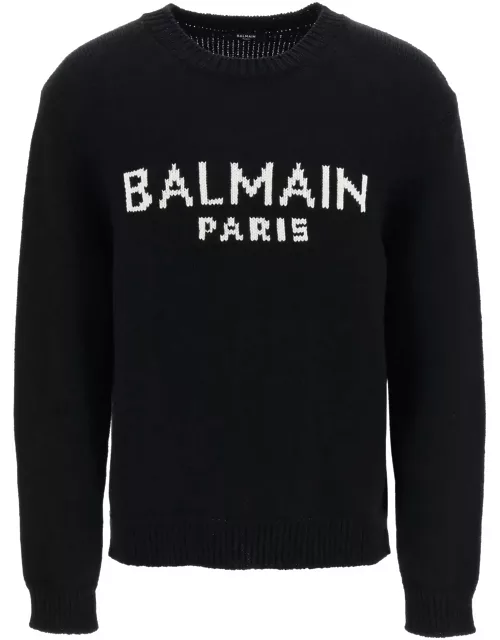 BALMAIN jacquard logo sweater