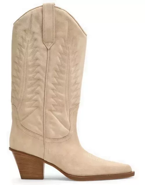 Texan Rosario ecru leather boot