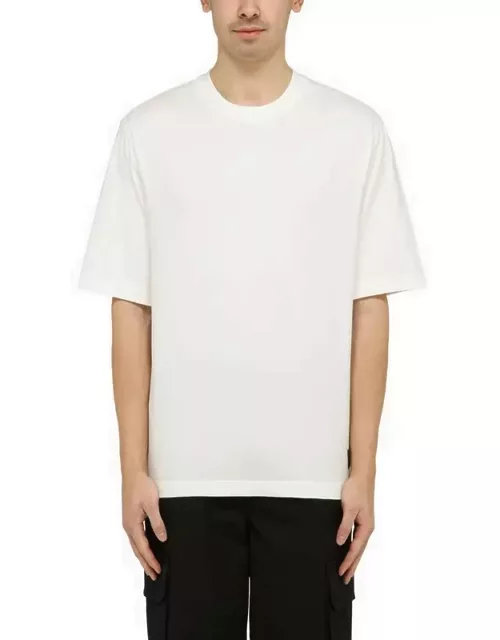 White crewneck t-shirt in cotton