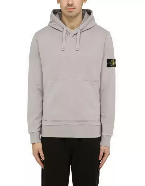 Light grey sweatshirt hoodie with logo