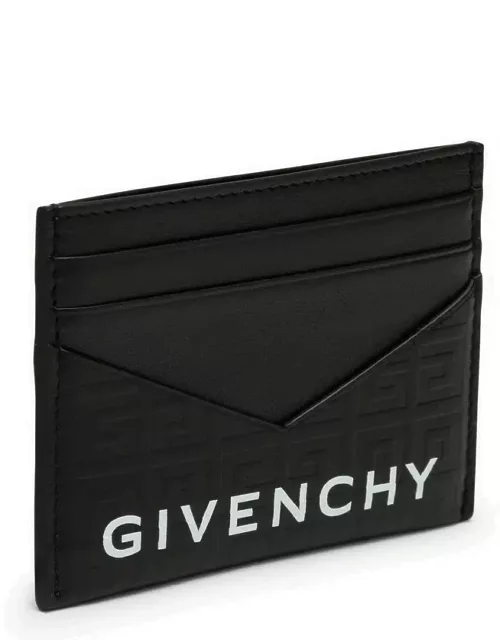 Black leather G-Cut wallet