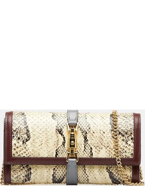 Gucci Multicolour Jackie 1961 Python Wallet on Chain