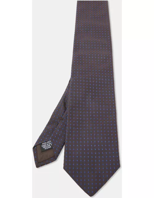 Boss By Hugo Boss Brown Patterned Silk Tie
