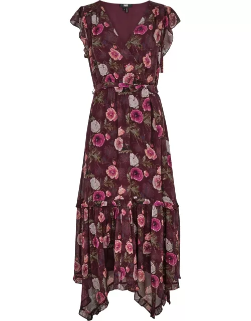 Paige Terrazza Floral-print Silk Midi Dress - Multicoloured - 4 (UK8 / S)