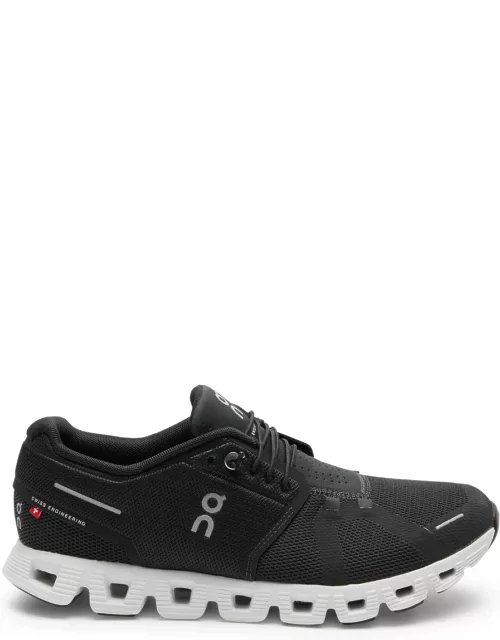 ON Cloud 5 Panelled Mesh Sneakers - Black - 7 (IT38 / UK5), on Trainers, Leather - 7 (IT38 / UK5)