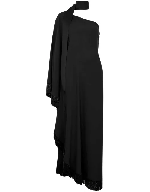 Taller Marmo Ubud New Orleans Fringe-trimmed Maxi Dress - Black - 42 (UK10 / S)