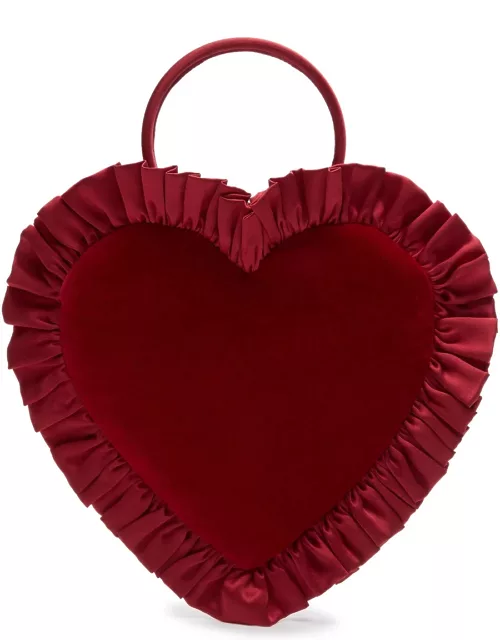 The Vampire's Wife The Heartbreaker Velvet top Handle bag - Red