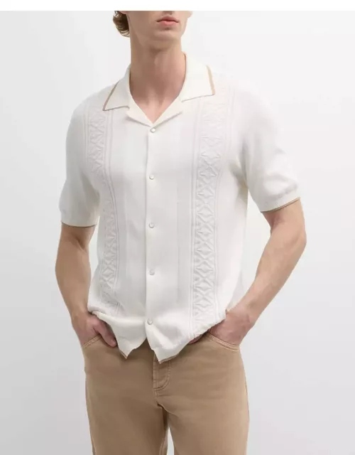 Men's Cotton Knit Camp Shirt