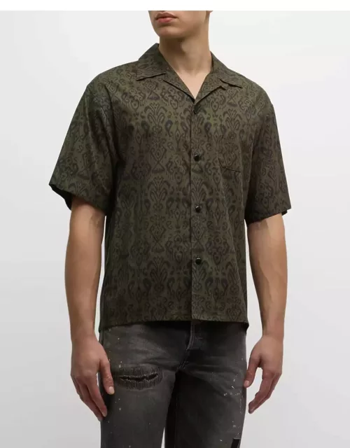 Men's Patterned Camp Shirt