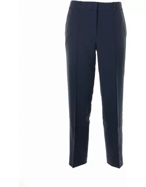 Michael Kors Navy Blue Crepe Trouser