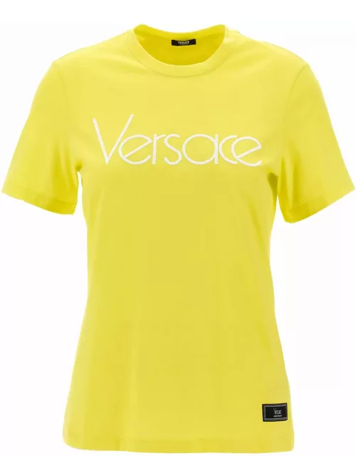 Versace Logo Embroidery T-shirt