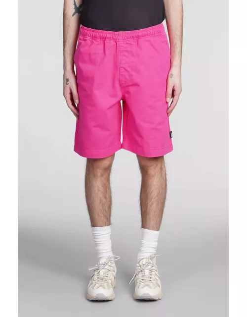 Stussy Shorts In Rose-pink Cotton