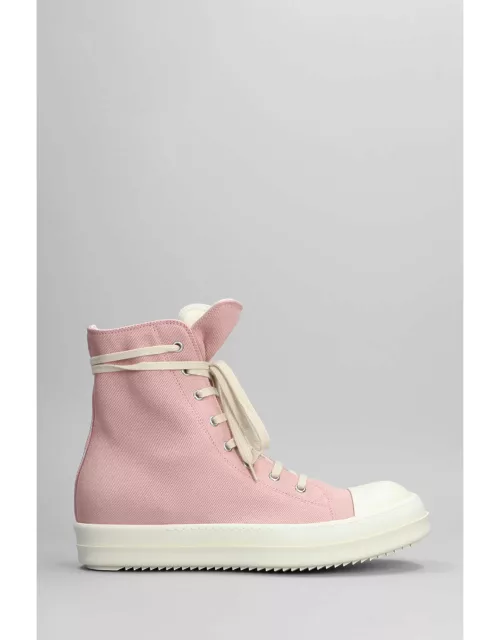 DRKSHDW Sneaks Sneakers In Rose-pink Cotton