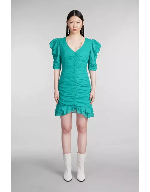 Marant Étoile Sireny Dress In Green Cotton