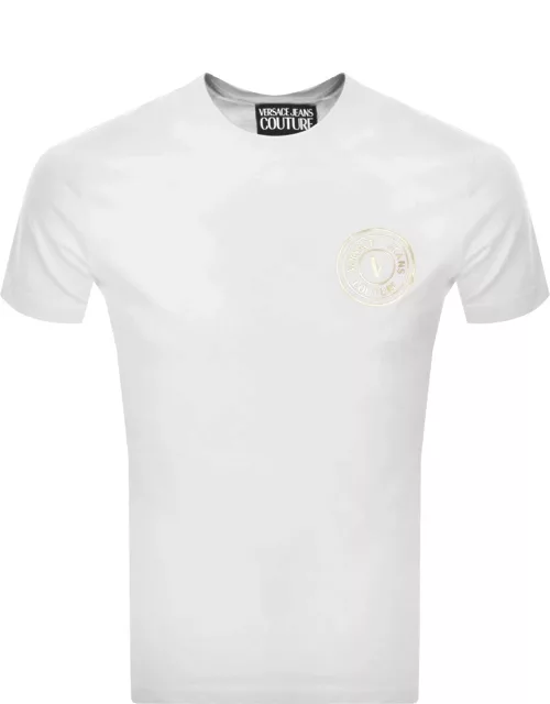 Versace Jeans Couture Slim Fit Logo T Shirt White