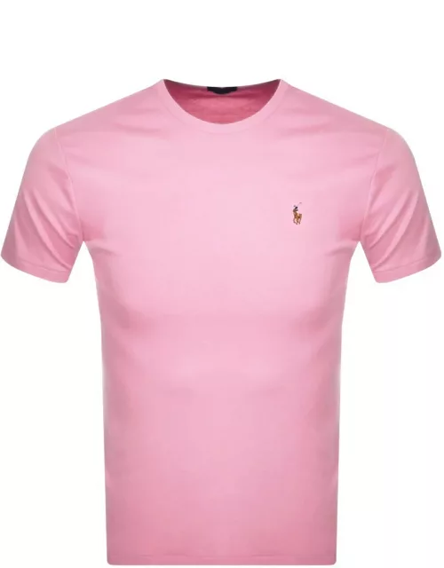 Ralph Lauren Crew Neck T Shirt Pink