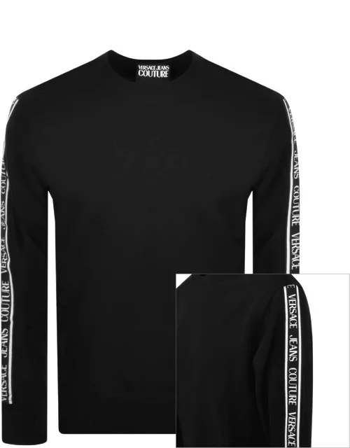 Versace Jeans Couture Logo Tape Sweatshirt Black