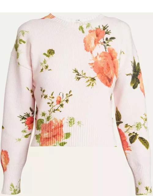 Floral Wool Sweater