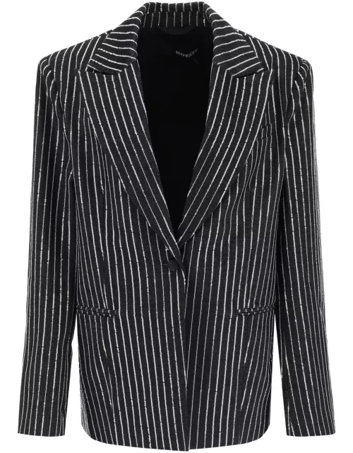 ROTATE Blazer with sequined stripe