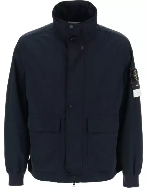 STONE ISLAND micro twill jacket with extractable hood