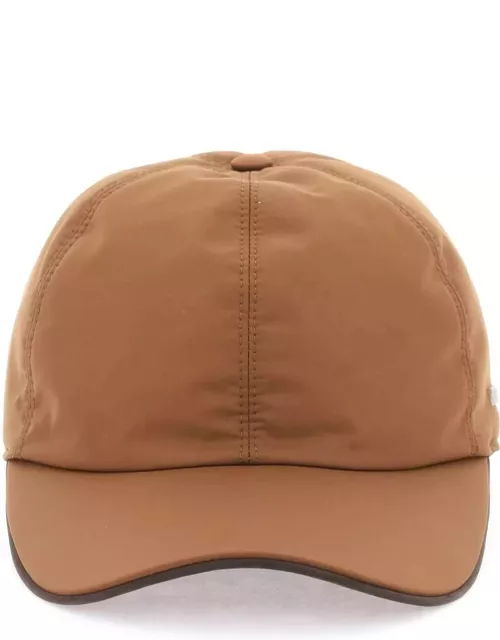 ZEGNA baseball cap with leather tri