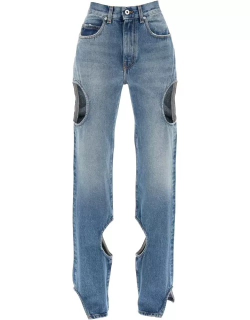 OFF-WHITE Meteor cut-out jean