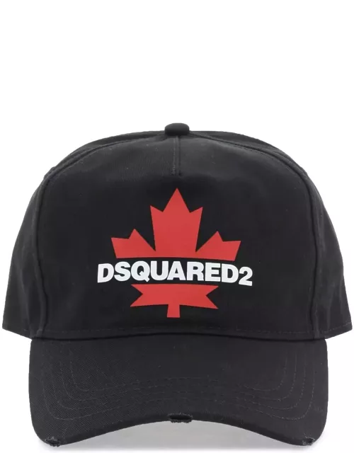 DSQUARED2 rubberized logo baseball cap