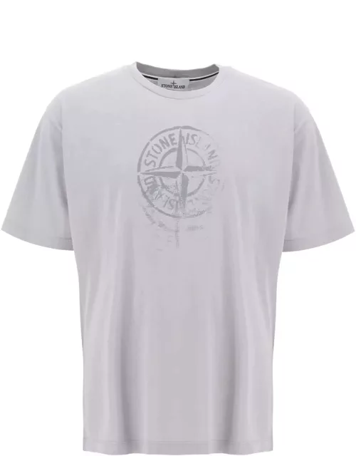 STONE ISLAND t-shirt with reflective print