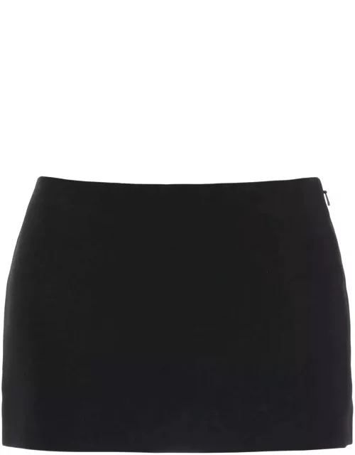 KHAITE jett low-rise mini skirt