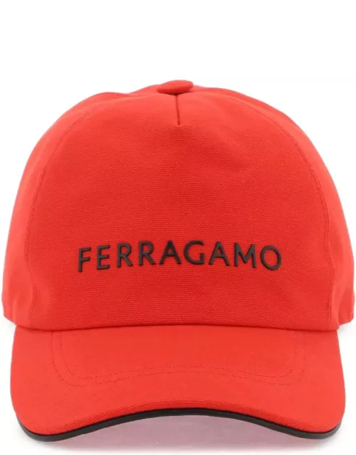 FERRAGAMO logo baseball cap