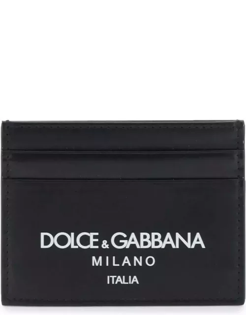 DOLCE & GABBANA logo leather cardholder