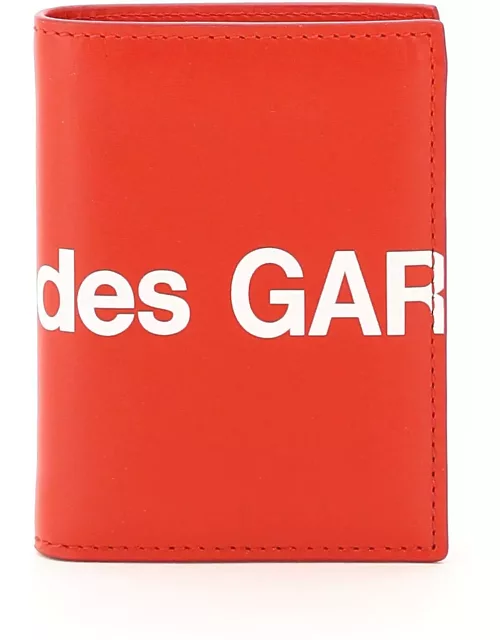 COMME DES GARCONS WALLET small bifold wallet with huge logo