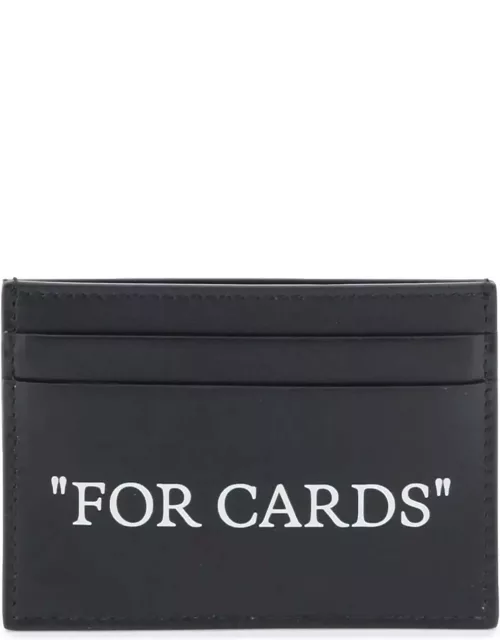 OFF-WHITE bookish card holder with lettering