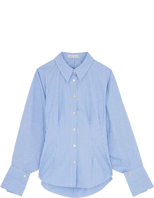 Palmer//harding Solo Striped Cotton-poplin Shirt - Blue - 8 (UK8 / S)