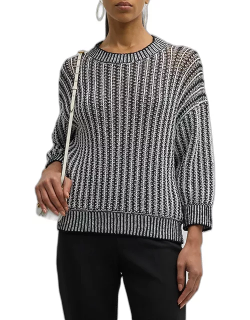Regno Contrast Knit Sweater