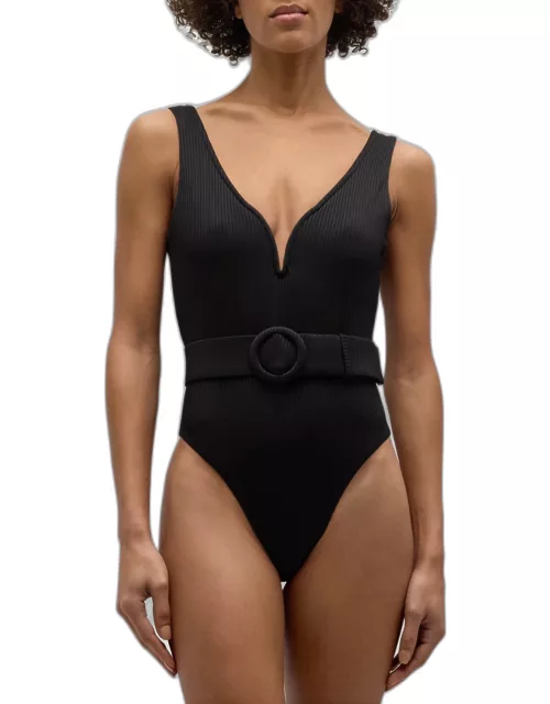 Kiki Ribbed One-Piece Swimsuit