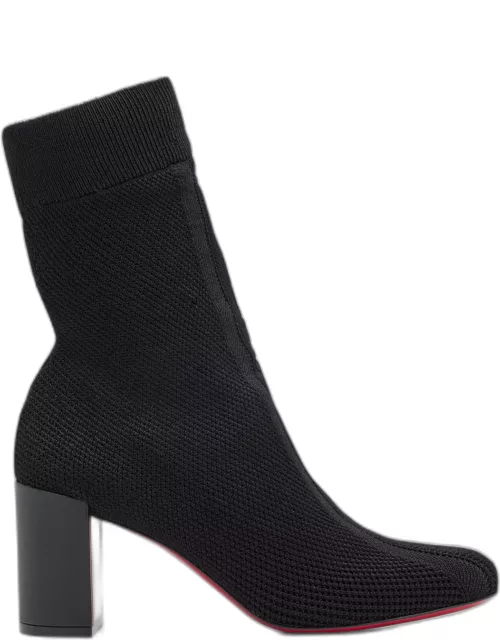 Beyonstage Red Sole Knit Mid-Calf Boot
