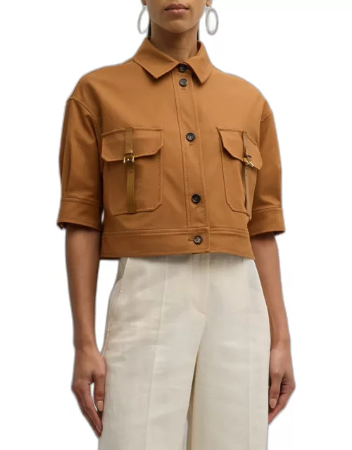 Agiate Cropped Utility Shirt