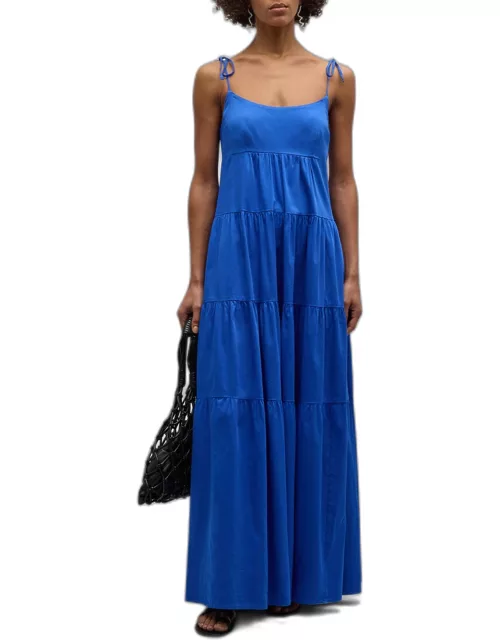 Haven Solid Tiered Maxi Dres