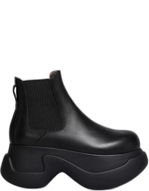 Marni Round-toe Slip-on Ankle Boot
