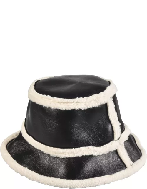 STAND STUDIO Fur Detailed Stand Hat