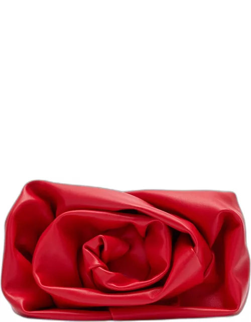 Rose Leather Clutch Bag